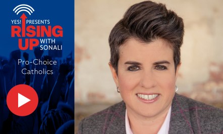 Jamie L. Mason of Catholics for Choice explained why her organization engaged in counter-protest actions at this year's March for Life.